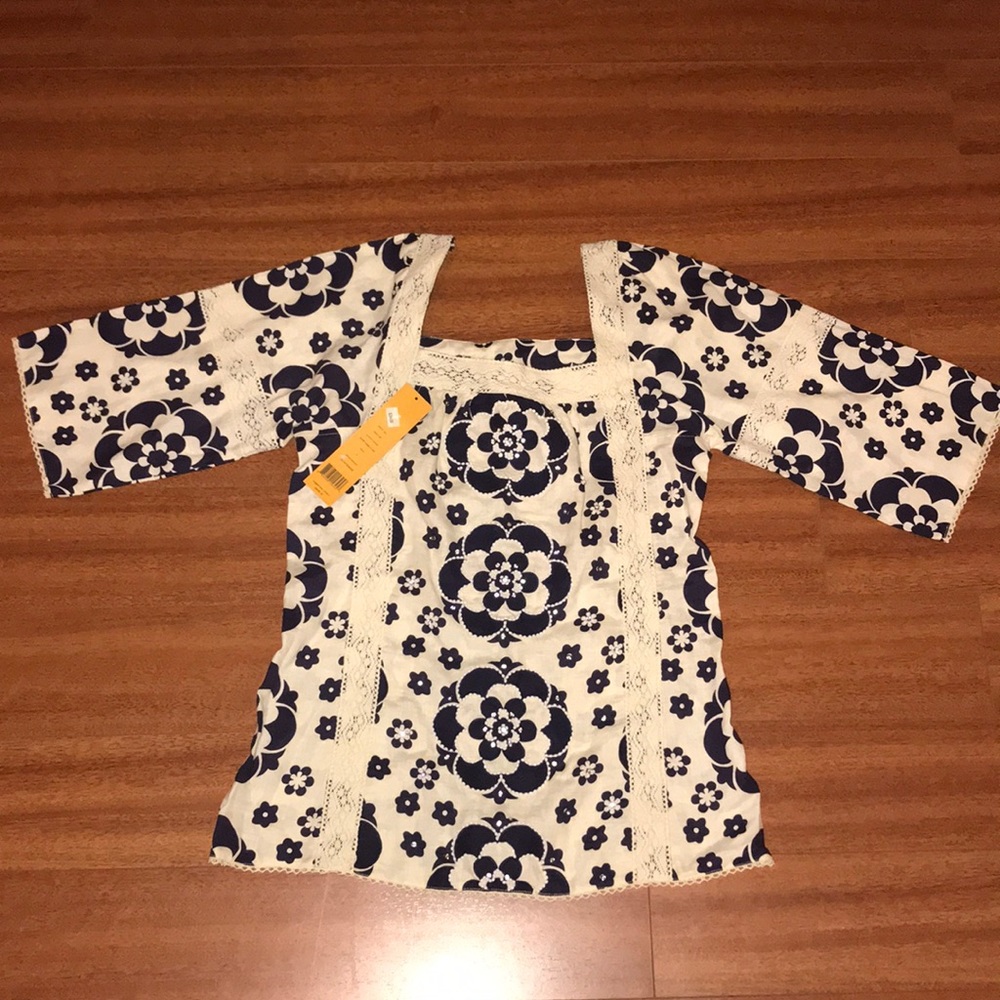 Tory Burch Floral Blouse